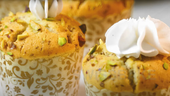 How to make Gluten-Free Rose & Pistachio Muffins